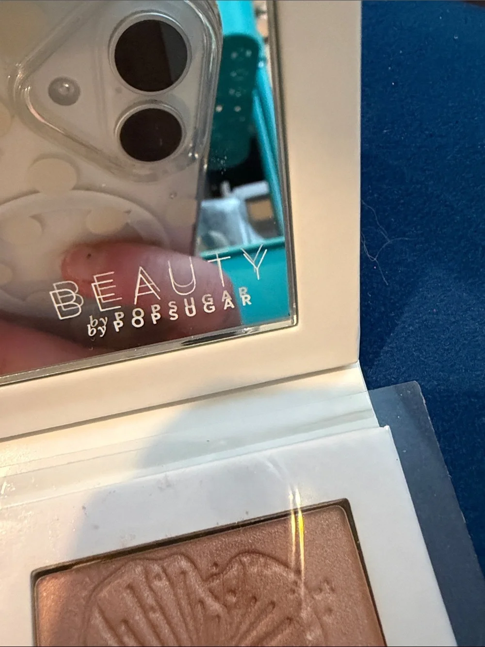 BEAUTY by POPSUGAR Blue and White Floral Compact Palette